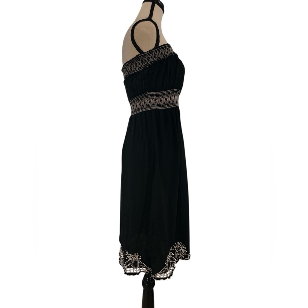 American Rag Elegant Black Embroidered Dress - Picture 4 of 6